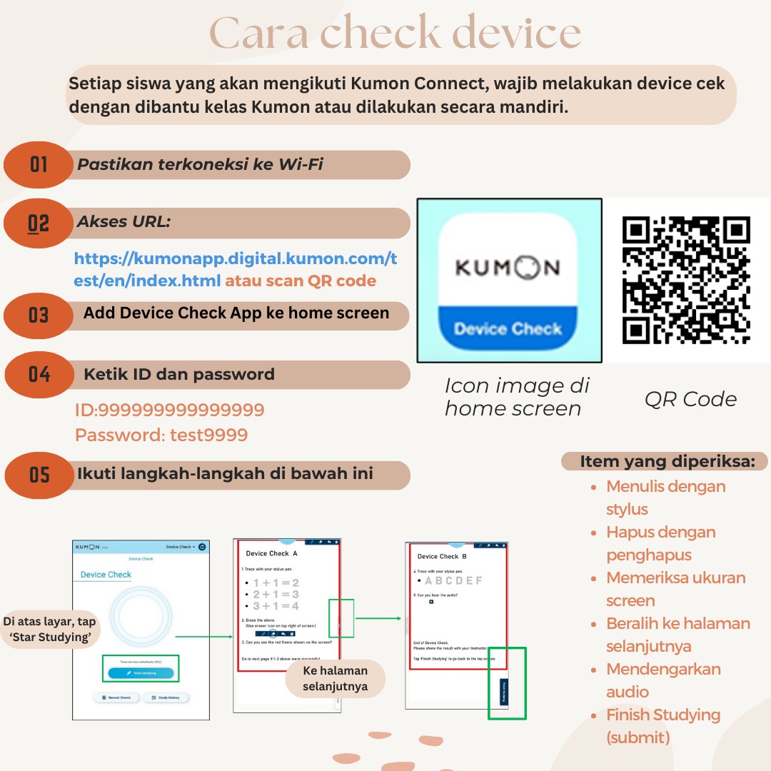 cara connect kumon connect